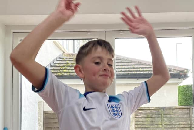 Felix, 12, completed a combination of exercises for the 100 a Day in November challenge, despite losing his dad (Photo by Brain Tumour Research/SWNS)
