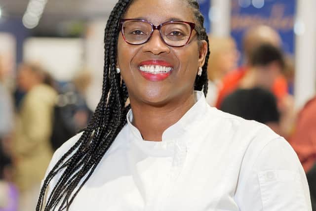 Yemi Adelekan is one of the chefs at the Great British Food Festival