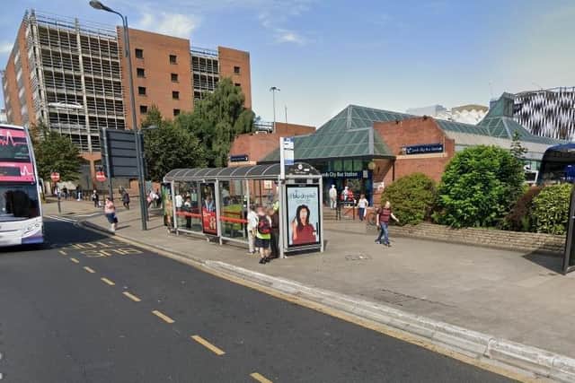 The attack happened outside the bus station on York Street. (Google Maps)