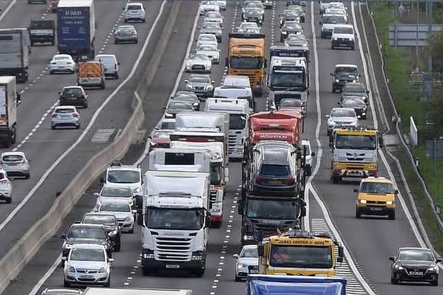 M621 was shut eastbound on March 17 due to a crash