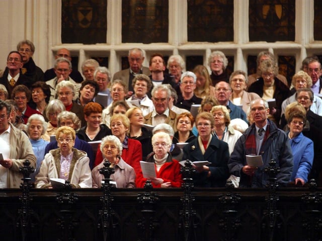 The Yorkshire Evening Post's Carol Service at Leeds Parish Church in December 2003.
