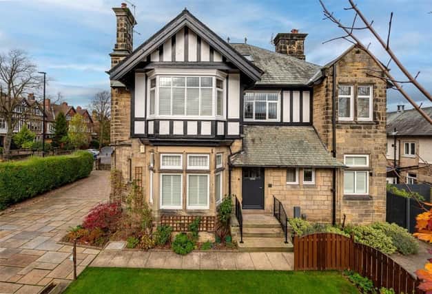 The seven-bedroom property is within walking distance of Harrogate town centre, while being close to RHS Harlow Carr gardens and Oakdale Golf Club.