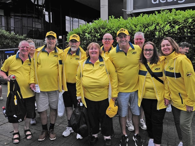 Austrialia fans at the England v Australia Test at Headingley.
