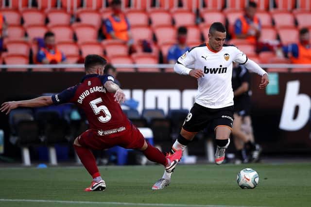 BRIEF SPELL - Rodrigo was at Valencia for the first month of Javi Gracia's nine-month spell in charge at the Mestalla Stadium, before a £27m move to Leeds United. Pic: Getty