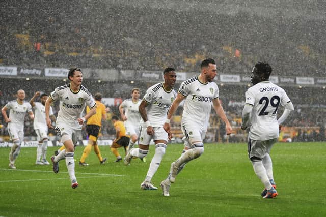 GOAL MAKER - Summer transfer window deadline day signing Willy Gnonto set up Jack Harrison for Leeds United's opener in their 4-2 win over Wolverhampton Wanderers. Pic: Getty