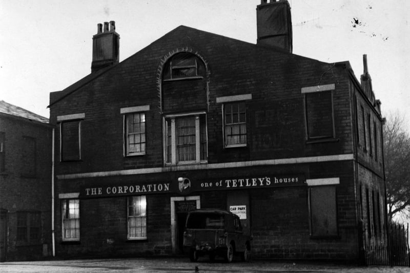 The Corporation Hotel on Camp Road pictured in November 1964. It was demolished as part of Leeds City Council's redevelopment plans for Little London.