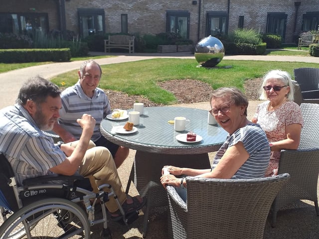 Residents at HC-One’s Mossdale Residence Care Home at Dementia Support Coffee Morning in Support of the Alzheimer’s Society