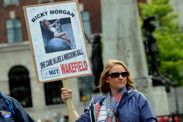 Pictured: Teachers strike in Leeds,  July 2016