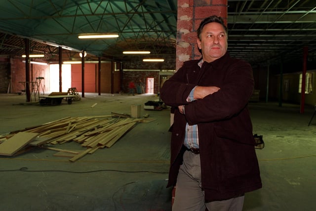 Richard Moncrieff in the old Peel Street Market, Morley, which had become the Leeds Exhibition Complex.
.