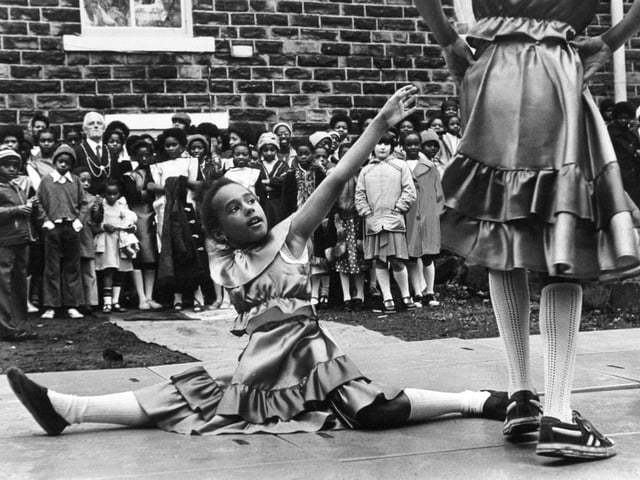 Young Anita Wisdom pictured at a Caribbean Association open day in May 1978.