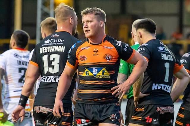 Adam Milner's final Tigers appearance was the home loss Catalans Dragons two weeks ago. Picture by Allan McKenzie/SWpix.com.