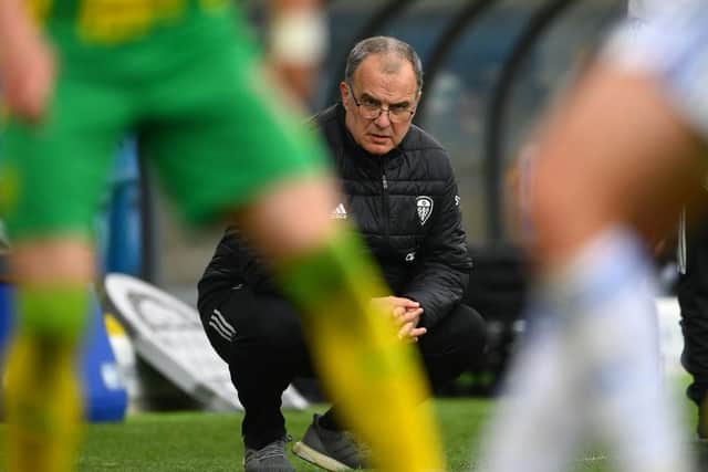 Leeds manager Marcelo Bielsa. (Photo by Stu Forster/Getty Images)