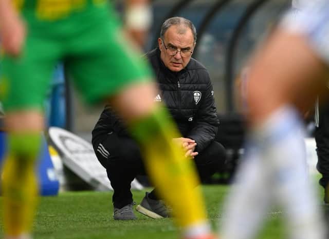 Leeds manager Marcelo Bielsa. (Photo by Stu Forster/Getty Images)