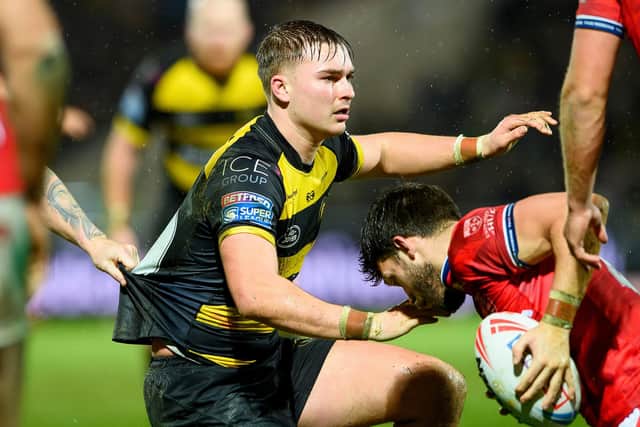 Oli Field seen during York Knights' shock win against Hull KR in Betfred Super League round one. Picture by Allan McKenzie/SWpix.com.