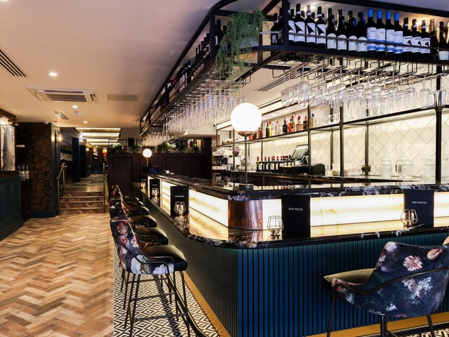The bar serves trademark drinks such as Nico’s Three Aged Cocktails