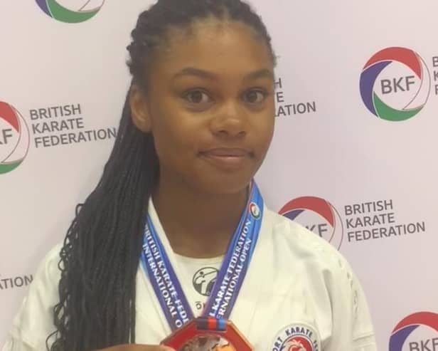 Blyss Edwards, a student at Rastrick High School, will compete on Saturday, September 20, at the English Karate Federation International.