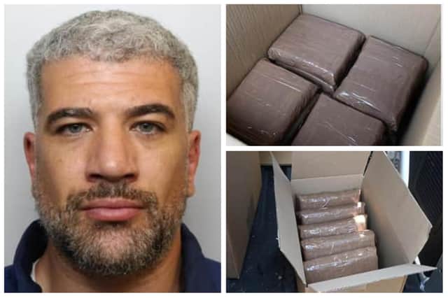 Deering has had another four years added to his sentence. Pictured are the 1kg blocks of cocaine he was caught with.