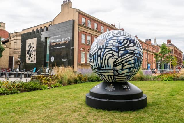 King Charles will have the chance to view the World Reimagined Project, with the globes brought into Leeds Central Library (Photo: James Hardisty)