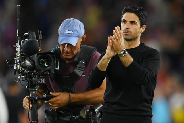 HUGE PRAISE: For Leeds United's fans from Arsenal boss Mikel Arteta. Photo by Mike Hewitt/Getty Images.