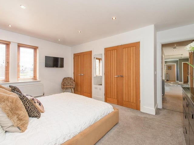 One of the property's five double bedrooms.