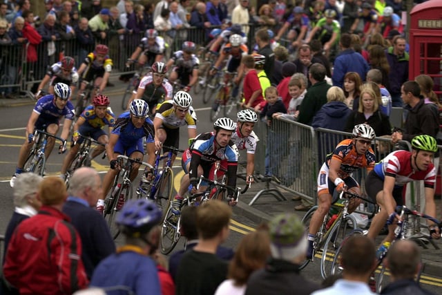 The 18th Otley Cycle Race in July 2003 which was won for the third time by Chris Newton.