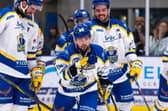 MAIN MAN: Owen Sobchak led the way for Leeds Knights with four goals in their 9-2 demolotion of Peterborough at home on Saturday. Picture: Charlotte Clarke/Knights Media.