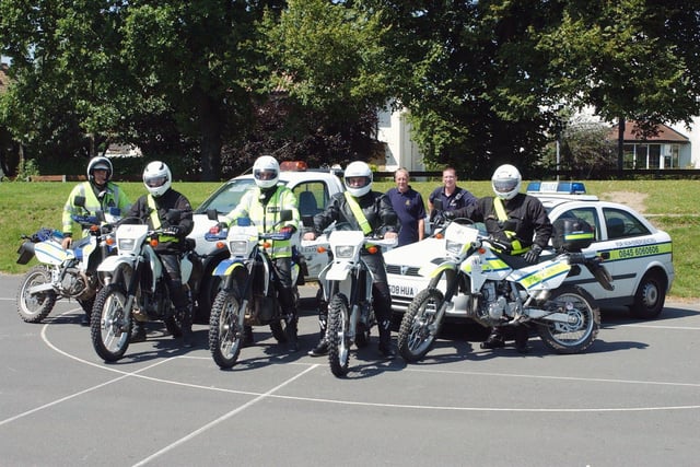 Ready for patrol. Killingbeck Police and Leeds City Council's Motorcycle Unit.