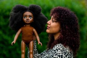 Olivia Thompson launched Akila Dolls after a childhood without any toys that looked like her. Photo: James Hardisty.