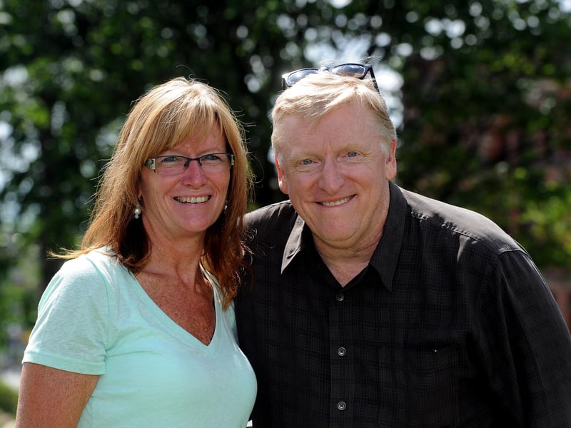 Fans Debbie Skinner and Reed Hillen travelled from the USA for the show