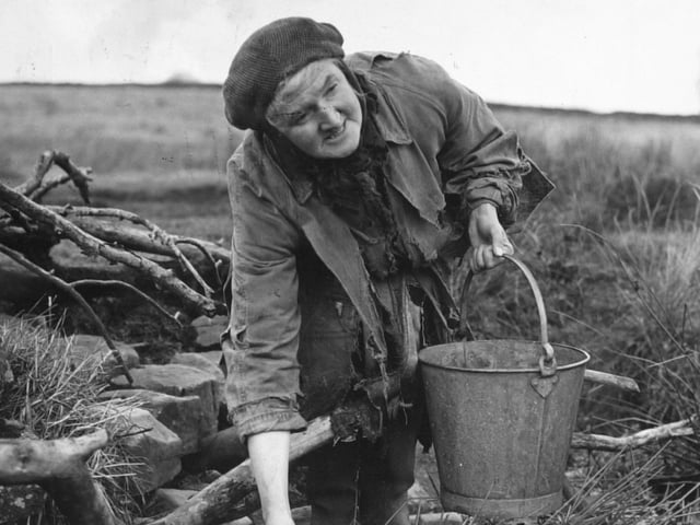 Yorkshire farmer Hannah Hauxwell pictured in 1973.