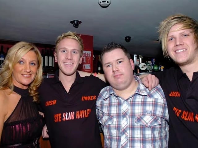 Claire, Joe, Ste and Jamie in Lush.