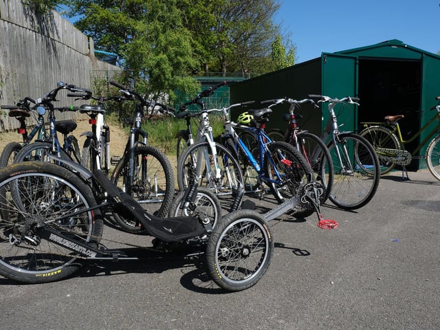 A large range of bikes are available to hire from Gallows Close Community Centre and Yorkshire Coast Sight Support