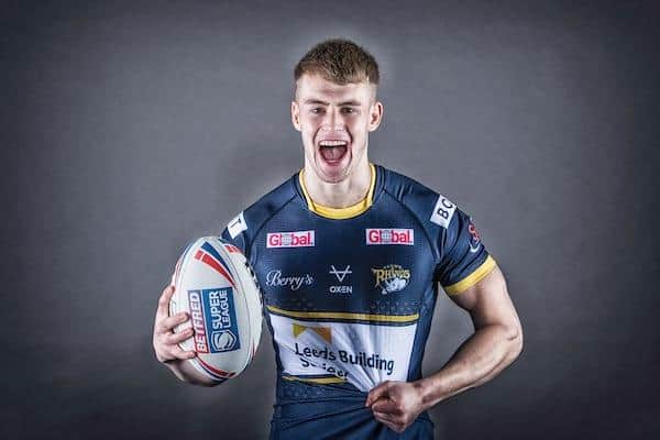 Max Simpson's Rhinos contract was extended this year, despite him missing the entire season because of a knee injury. Picture by Allan McKenzie/SWpix.com.