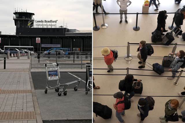 Leeds Bradford Airport has been threatened with strike action by GMB union security staff.