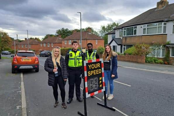 Local PCSOs and housing officers carried out the operation in Haigh Wood Road, Horsforth (Photo: WYP)