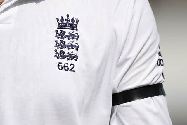 Cricketer Moeen Ali wearing a black armband in memory of former England player Tom Graveney in 2015 (Photo: Gareth Copley/Getty Images)