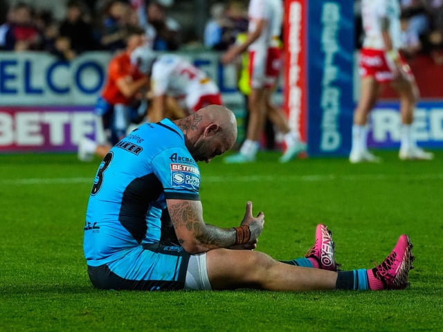 Leeds Rhinos (H, lose), Hull KR (A, lose), Warrington Wolves (H, win), Catalans Dragons (H, win). Predicted final points: 29 (seventh place).
