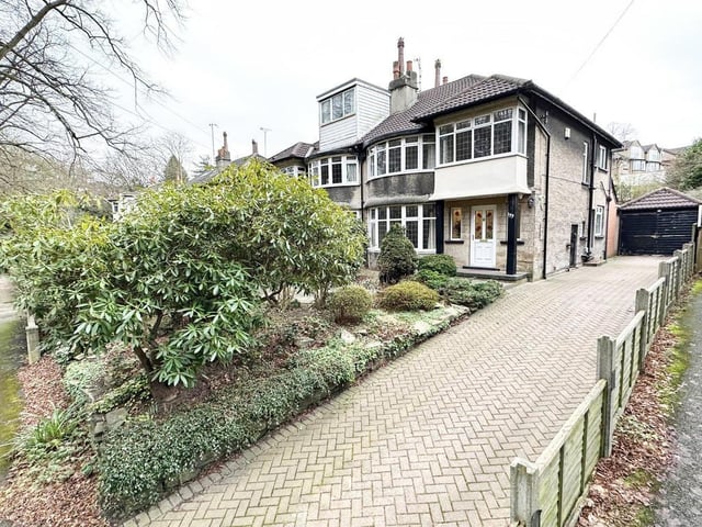 This spacious three bedroom semi-detached property is tucked away on Gledhow Valley Road and is offered for sale with no onward chain. It is in a great location overlooking Gledhow Valley Woods, and is on a good size plot comprising a front garden, block paved driveway, detached garage and a rear garden.