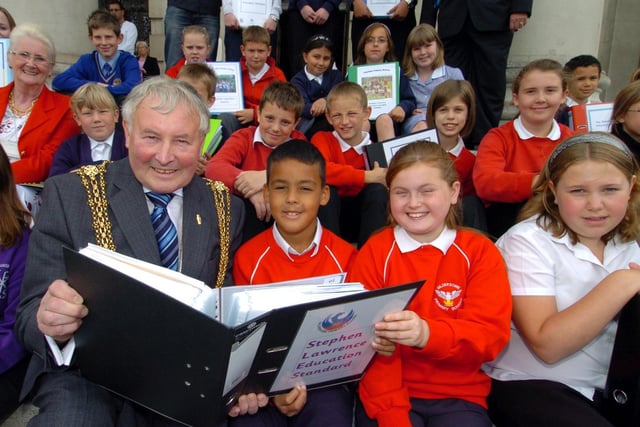 The Lord Mayor of Leeds, Coun Brian Cleasby, joins the Morley family of schools in June 2007 to recognise their work in tackling racism and inequality.