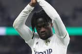 PERTH, AUSTRALIA - JULY 22:  Darko Gyabi of Leeds United acknowledges the fans after the Pre-Season friendly match between Leeds United and Crystal Palace at Optus Stadium on July 22, 2022 in Perth, Australia. (Photo by Will Russell/Getty Images)