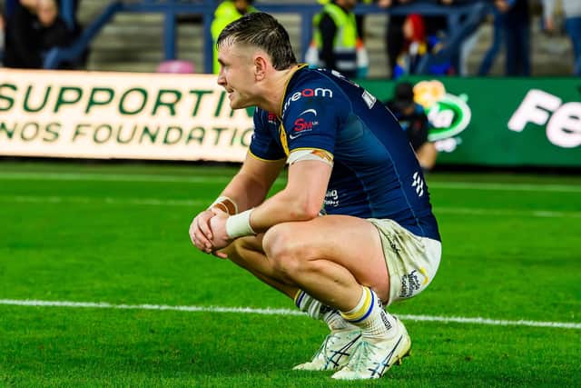 At least six members of Leeds Rhinos' semi-final side - including Harry Newman, pictured - won't be at the club next year. Picture by Allan McKenzie/SWpix.com.