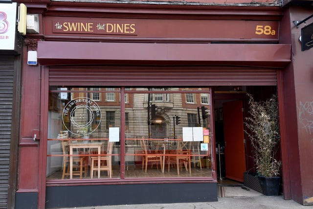 The Swine thats Dines describes itself as an "intimate restaurant with menus focussed on sustainability." It is rated 4.8 out of five. Visitors said: "We had a lovely Sunday dinner consisting of an entree and pie with a side for a very good price!"