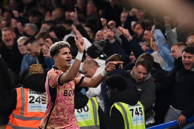 'MORE THAN READY': Young Leeds United striker Mateo Joseph. Photo by GLYN KIRK/AFP via Getty Images.