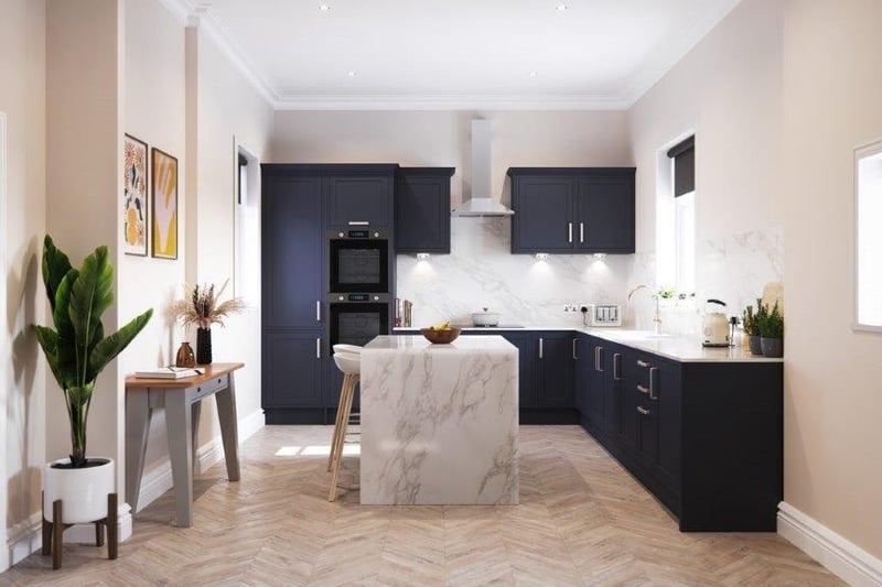 Each home includes a high quality fitted kitchen with quartz worktops, and high-specification branded appliances.