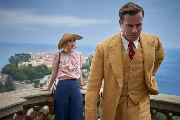 Lily James stars in the film alongside Armie Hammer