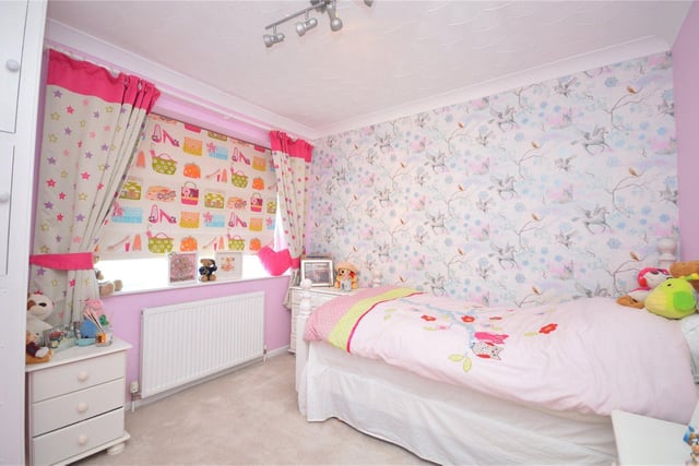 This bedroom would be perfect for a young child - with the home itself an attractive offer for a growing family.