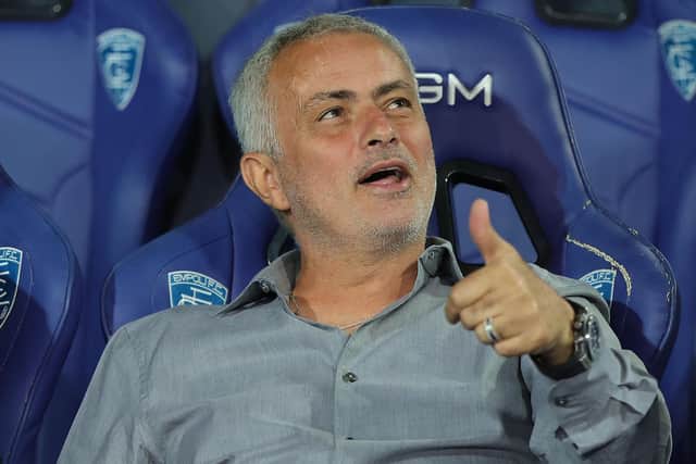 WHITES RAID: For AS Roma under boss José Mourinho, above. Photo by Gabriele Maltinti/Getty Images.