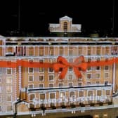 The magical projection began showing at The Queens Hotel, in City Square, on December 14 and welcomes the arrival of Christmas in Leeds.