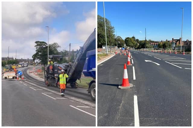 Since June, the A6120 Broadway between Fink Hill and Horsforth roundabout has been closed intermittently to traffic. Pictures: Connecting Leeds