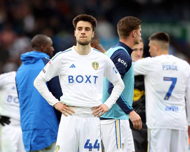 MINDSET MUST: For Leeds United as Whites midfielder Ilia Gruev looks on following last weekend's regular Championship season finale defeat at home to Southampton.Photo by Ed Sykes/Getty Images.